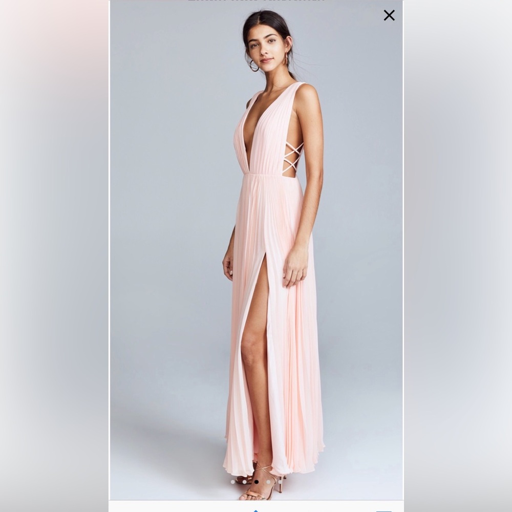 Fame and partners pink gown